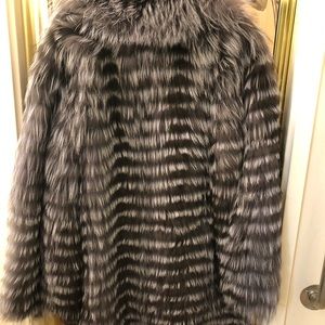 100% authentic silver fox from Sakowitz